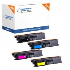 Kit 4 Toner per Brother TN-326 Nero, Ciano, Magenta, Giallo Kit 4 Toner per Brother TN-326 Nero, Ciano, Magenta, Giallo