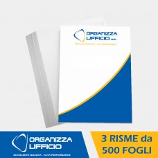 Carta A5, 3 risme economiche per Ricette Mediche - 1500 Fogli Carta A5, 3 risme economiche per Ricette Mediche - 1500 Fogli