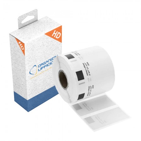 DK-11209 Etichette Adesive Compatibili per Brother – 62mm x 29mm, 800pz, Rotolo Senza Supporto DK-11209 Etichette Adesive Compatibili per Brother – 62mm x 29mm, 800pz, Rotolo Senza Supporto