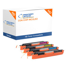 Kit 4 Toner CON CHIP per HP CE310A, CE311A, CE312A, CE313A Kit 4 Toner CON CHIP per HP CE310A, CE311A, CE312A, CE313A