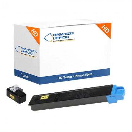 Toner Ciano per Kyocera TK-8315 TK8315 Compatibile 6.000 Pagine + Vaschetta di Recupero