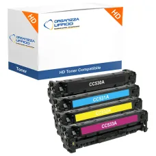 Kit 4 Toner per HP CC530A, CC531A, CC532A, CC533A